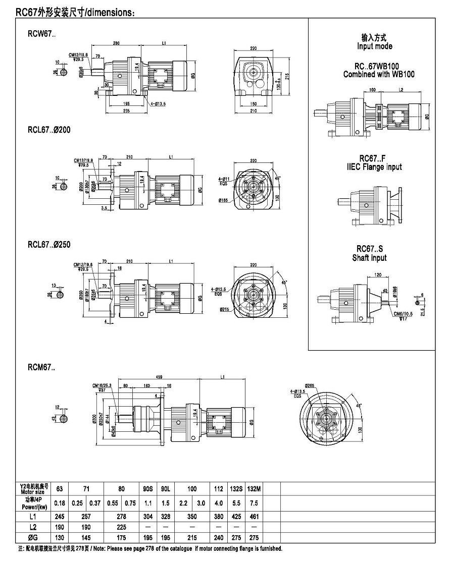 RCR67硬齒面減速電機